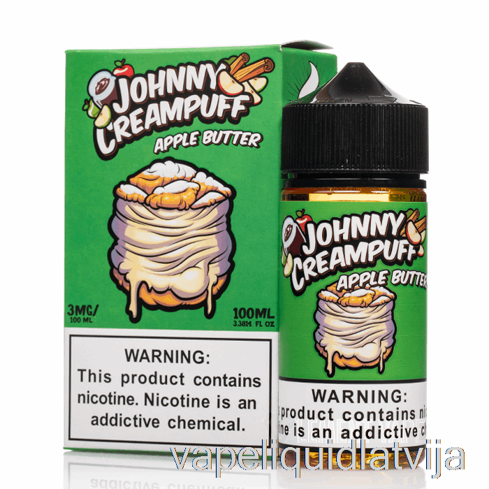 ābolu Sviests - Johnny Creampuff - 100ml 0mg Vape šķidrums